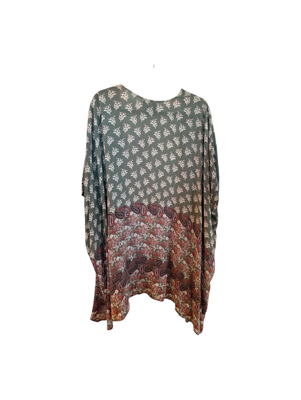 Angie Green Long Boho Duster Sz.M - Picture 3 of 6